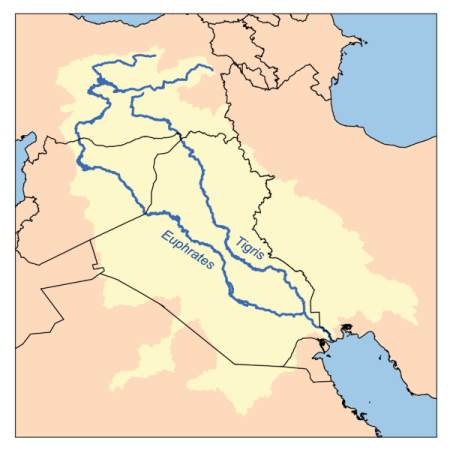 Tigre and Euphrates rivers